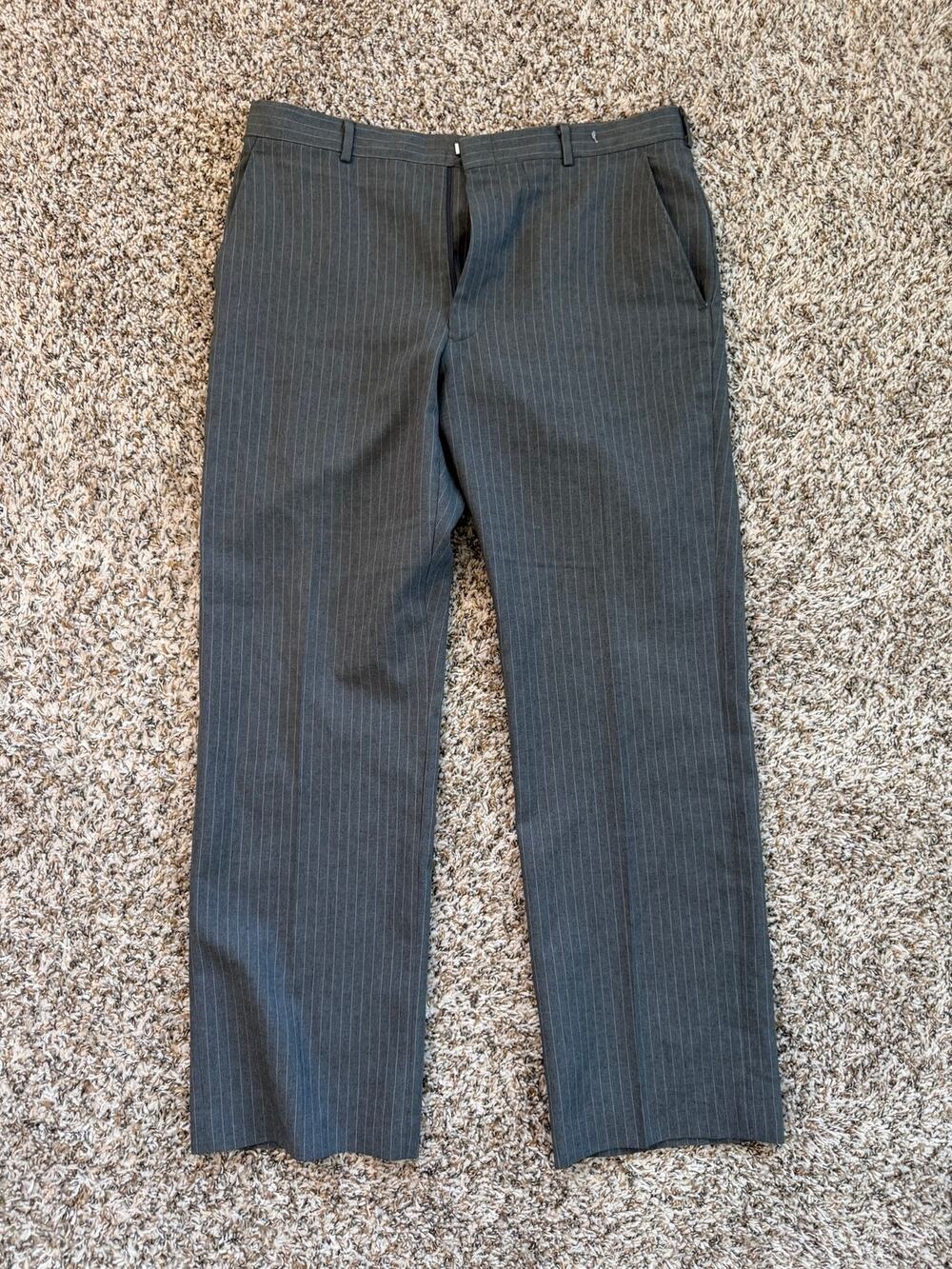 Vintage USA Made Pinstripe Dress Pants Men’s Trousers Classic Tailored Business